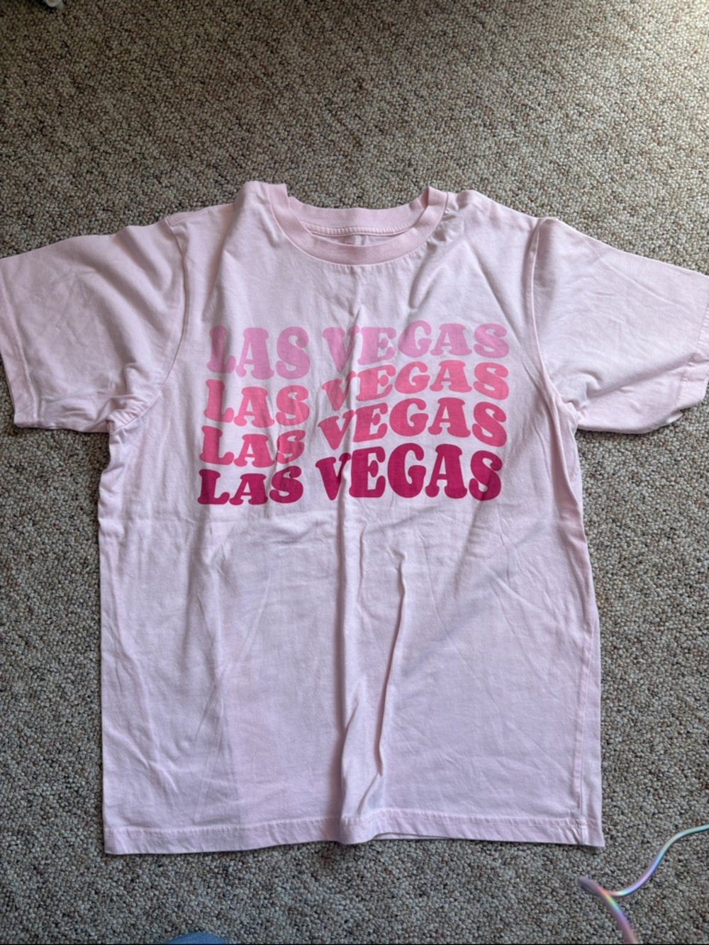 Hard Rock Cafe Pink Las Vegas Gradient Graphic Tee